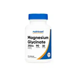 nutricost magnesium glycinate 210mg 90capsule 30servings