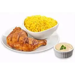 Quarter Chicken with Rice
