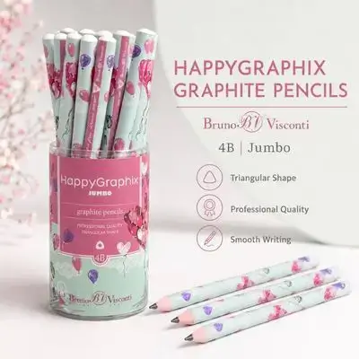 Jumbo 4B Graphite Pencil Set – 30 Pcs