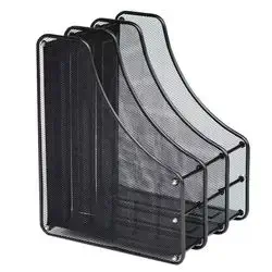 Metal Mesh Desk File Sorter, (3 section)