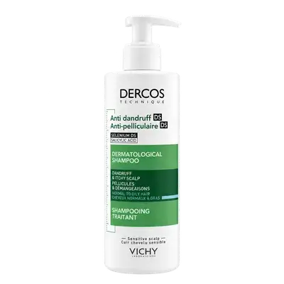 DERCOS Anti Dandruff Shampoo For Normal To Oily Hair 390ml _ VICHY