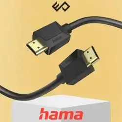 hama HDMI Cable – 5m, 18Gbps, 4K, ARC, Black