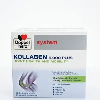 Doppelherz system KOLLAGEN 11.000 PLUS (30 Single Dose Bottles)