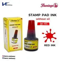 Stamp Pad Ink Red 30ml-flamingo
