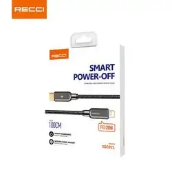 RECCI CABLE TYPE-C TO LIGHTNING (iPhone) 20W 100CM smart power off