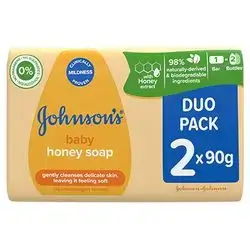 Johnson'S Honey Soap Bar 90 Gm 2 Pack