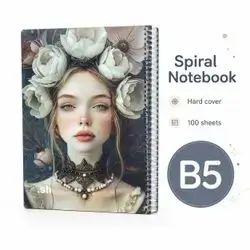 Hardcover Spiral Notebook – B5 | 100 Sheets