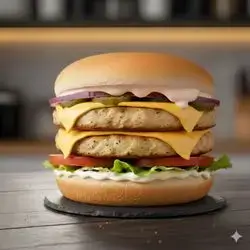 Double chicken burger 