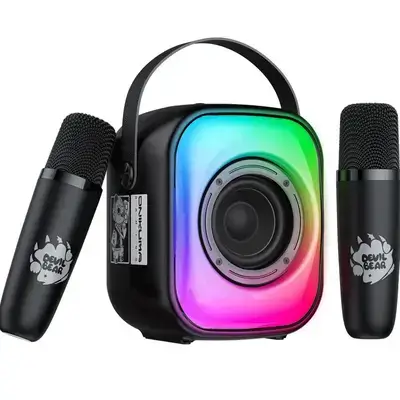 ONIKUMA L7 RGB Wireless Karaoke Speaker Mic Black