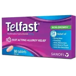 TELFAST 180 MG SANOFI ( FEXOFENADINE 180 MG )