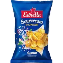 Estrella Sourcream & Onion Chips 40g – Tangy, Creamy & Crispy