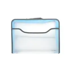 Deli transparent expanding files box -