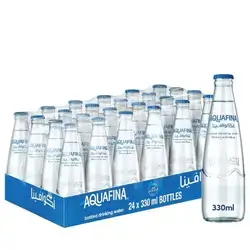 Aquafina Water, Glass Bottle - 330 ml x 24