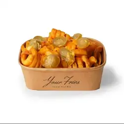 Curly Fries With Cheese & Jalapeno