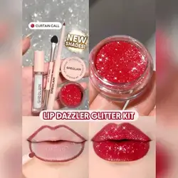 SHEGLAM Lip Dazzler Glitter Kit-Curtain Call Lip Combo