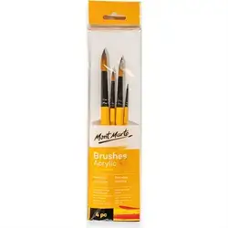 Mont Marte 4-Piece Brush Set