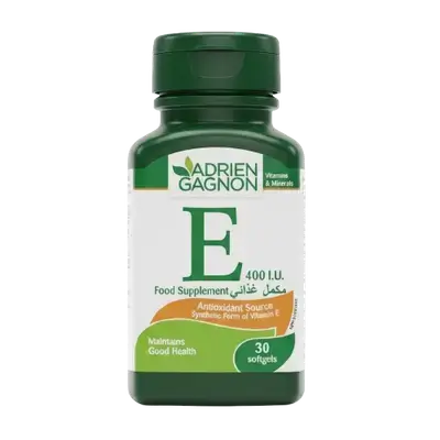 Vitamin E 400 IU 30 Softgels _ ADRIEN GAGNON