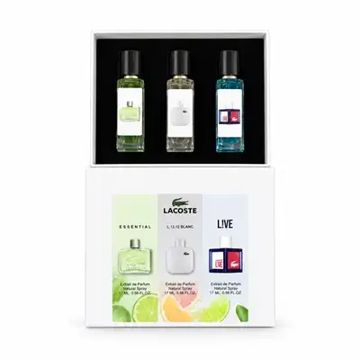 Lacoste - Men's Perfume Gift Set (3 Different Scents)