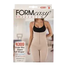 Shapewear Under Bra Zipper Full Shaper Large Beige 4300 _ Formeasy