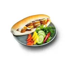 Falafel Sandwich With French Samoon