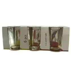 GLASSWARE Drinking water bottles 6Pcs