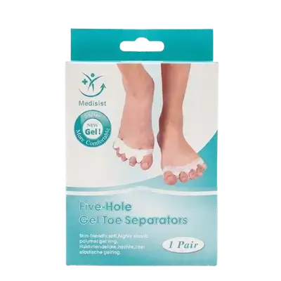 Five-Hole Gel Toe Separators 1 Pair