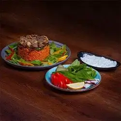 Meat Maqluba with Nuts