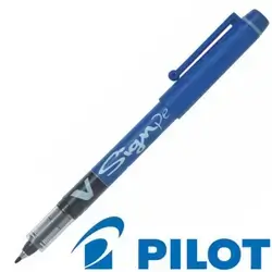 Pilot V SIGN Pen - Broad 2mm Liquid Ink Pen Blue