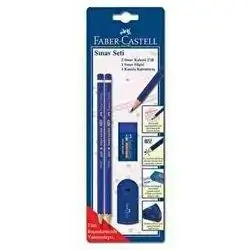 Faber-Castell Exam Set 2 Pencil-Eraser-Pencil Sharpener Blister