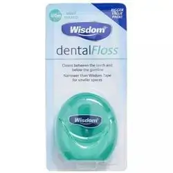 Wisdom Mint Waxed Dental Floss - 100m