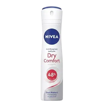 Dry Comfort 48H Dual Protection Anti-Perspirant Spray 150ml _ NIVEA