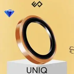 UNIQ Optix Prime Sapphire Stainless Steel Camera Lens Protector for iPhone 17 Pro / 17 Pro Max- Orange