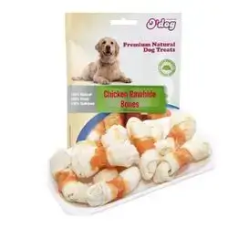O'Dog Chicken Rawhide Bones 100g