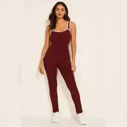 Burgundy Jumpsuit - Medium 