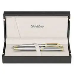 Scri̇kss 39 Fountain Pen - Ballpoint Pen Set Of Two Gold Krom