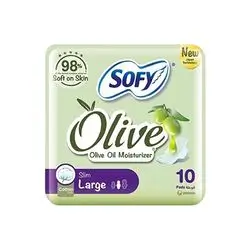Sofy Lady Pad Olive Oil Moisture Large Slim 10 Pads