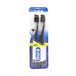 Oral B Toothbrush Charcol 1+1 Soft