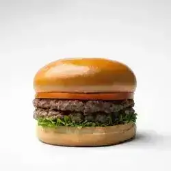 Double Burger With Fries