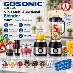 GOSONIC 600W | 6 in 1 Multi-Functional Blender GSB-9600