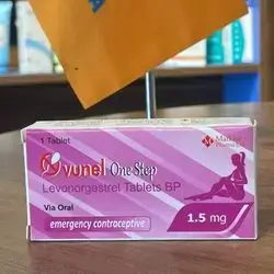 Ovunel one step (Levonorgestrel 1.5mg) tablets via oral emergency contraceptive (1 tablet)