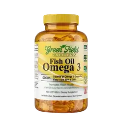 Fish Oil Omega 3 1000mg 120 Softgels _ Green Field