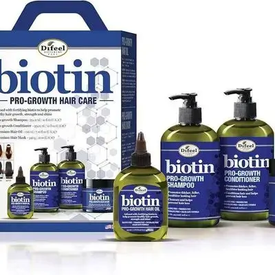 Difeel Biotin Pro-Growth Hair Care Set.