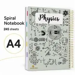 Physics notebook 'A4 SIZE '245 SHEETS
