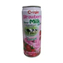 C-Light Strawberry Flavored Milk 240ml