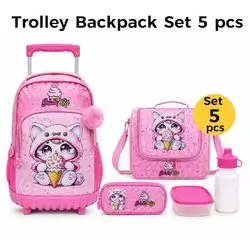 Trolley Bag School Set 5pcs