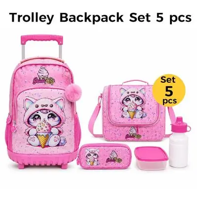 Trolley Bag School Set 5pcs