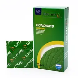 Recare Condoms Ultra Thin Mint 12 Condoms