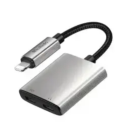 Lightning Audio Adapter - Lightning / Lightning McDodo CA-5560 Wales, Gray
