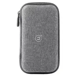 USAMS US-ZB263 EVA Hard Shell Power Bank Carrying Case Cable U-Disk Charger Storage Bag - Grey