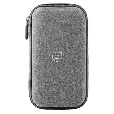 USAMS US-ZB263 EVA Hard Shell Power Bank Carrying Case Cable U-Disk Charger Storage Bag - Grey